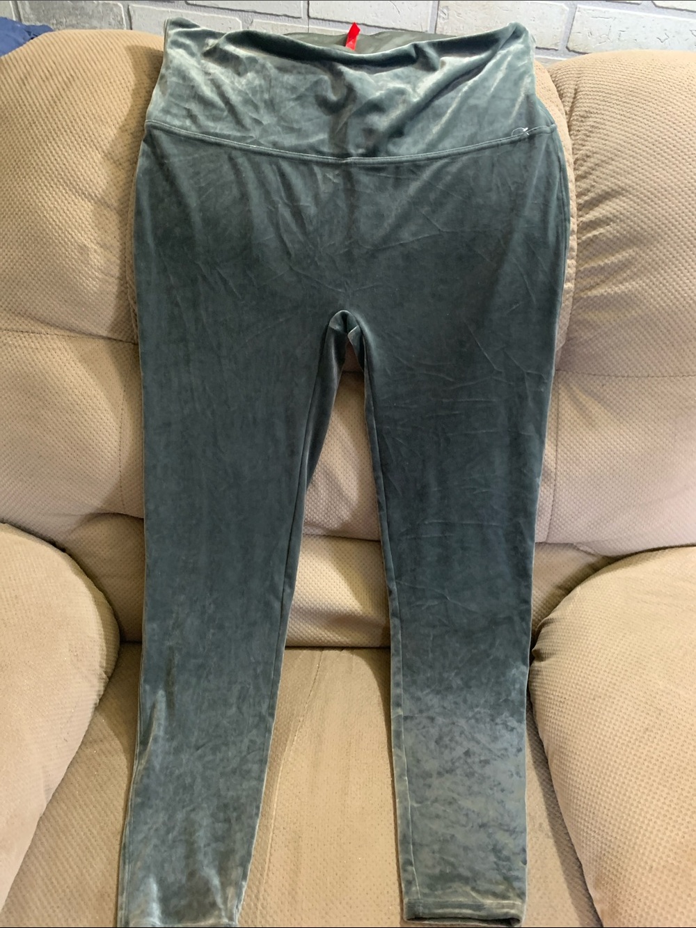 Spanx Velvet Leggings - 3x Green